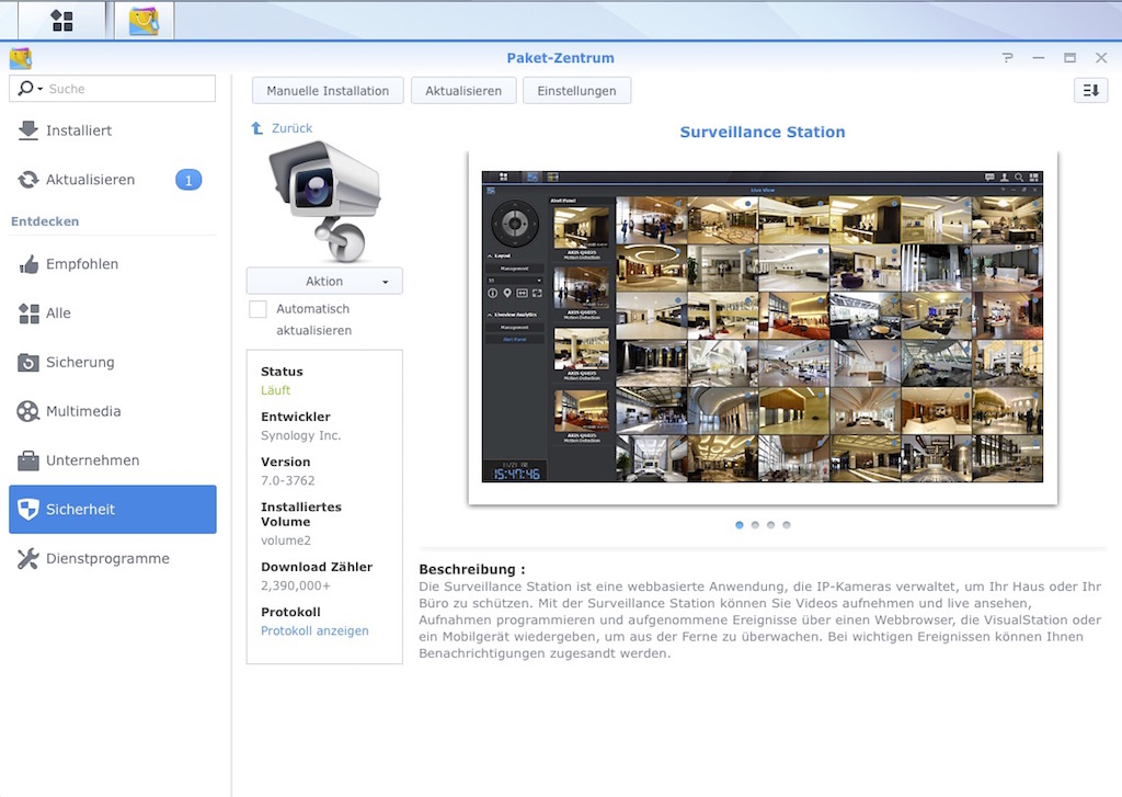 Heimüberwachung: Foscam IP Kamera in der Synology Surveillance Station ...